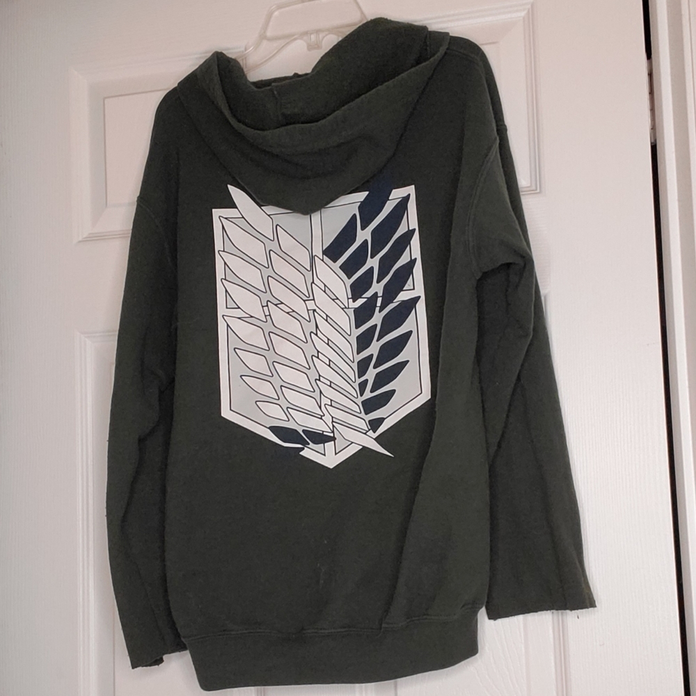 Attack On Titan Zip Up Hoodie, S/M